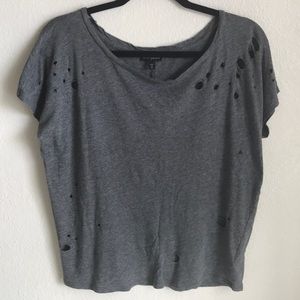 Express | Distressed Gray Tee